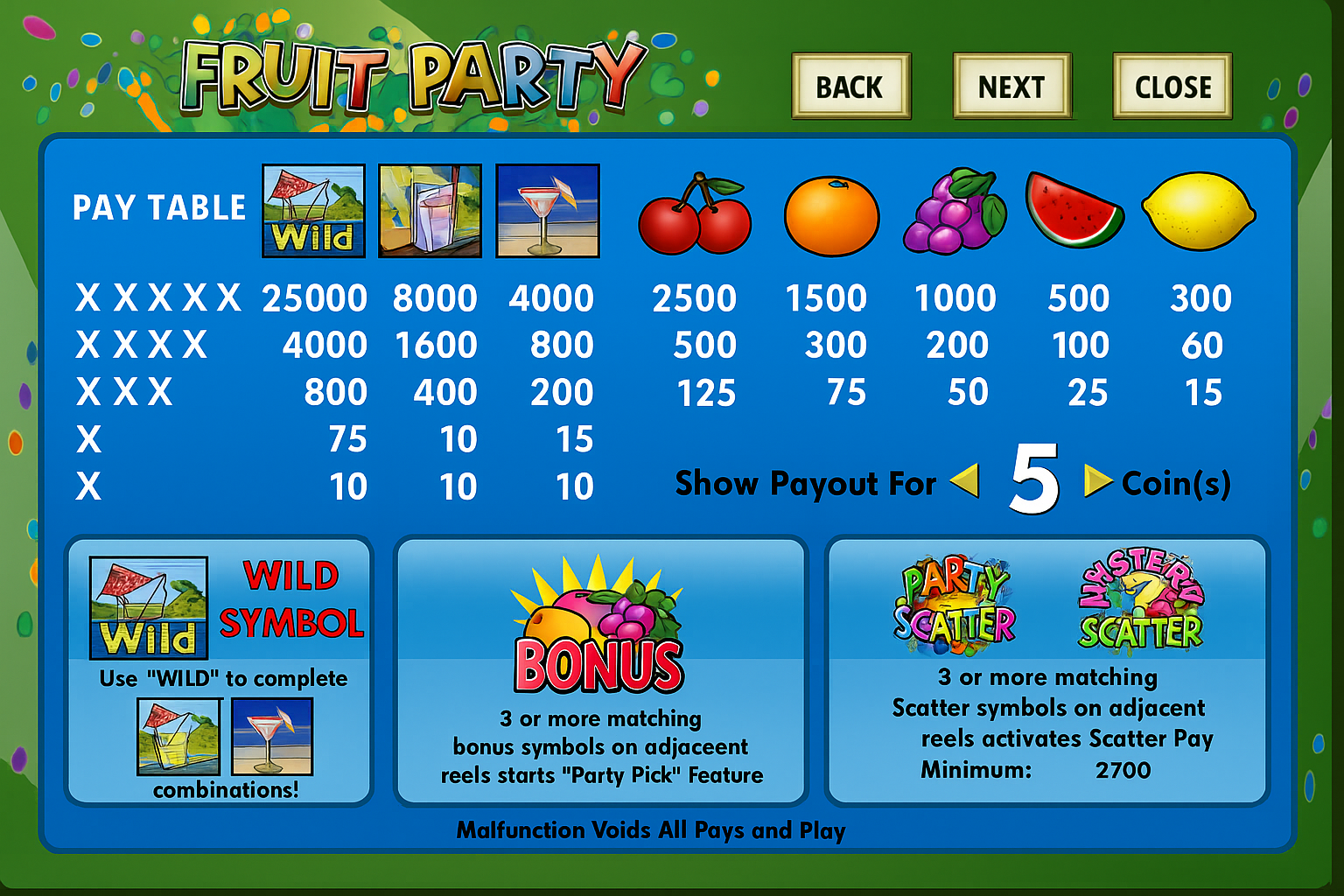 Fruit Party gameplay